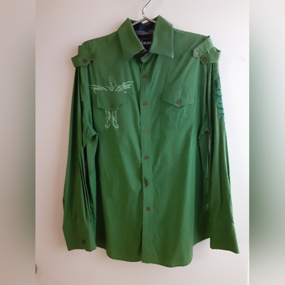 Men's button down shirt Sinners XL NWOT
